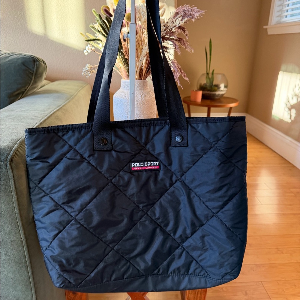Polo by Ralph Lauren Quilted Black Tote